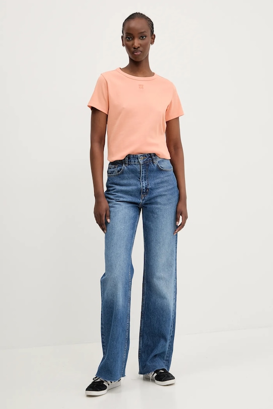 HUGO tricou Deloris 50512002 portocaliu SS26