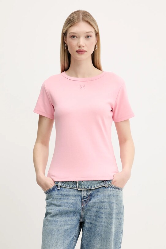 HUGO t-shirt rózsaszín 50512002