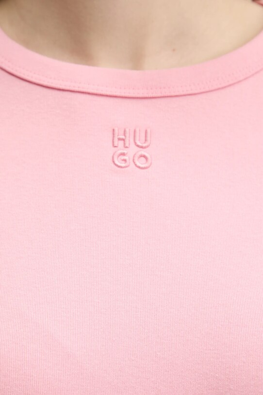 HUGO t-shirt 50512002 rózsaszín