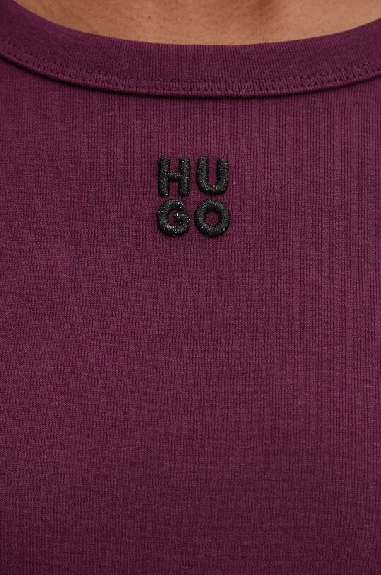 Тениска HUGO 50512002 виолетов
