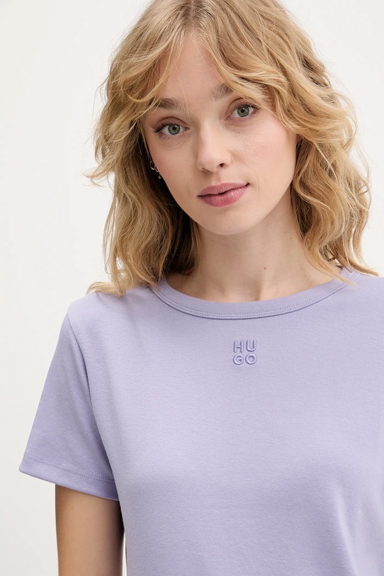 Μπλουζάκι HUGO μωβ 50512002