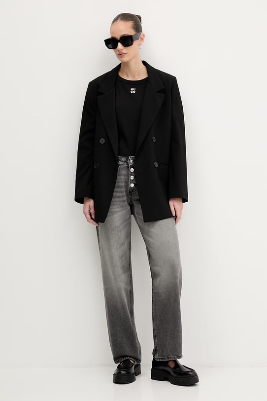 Tričko HUGO 50512002 černá SS26