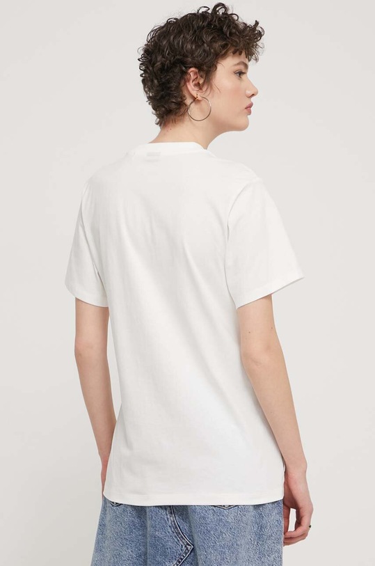 Oblečenie Bavlnené tričko HUGO 50514108 béžová