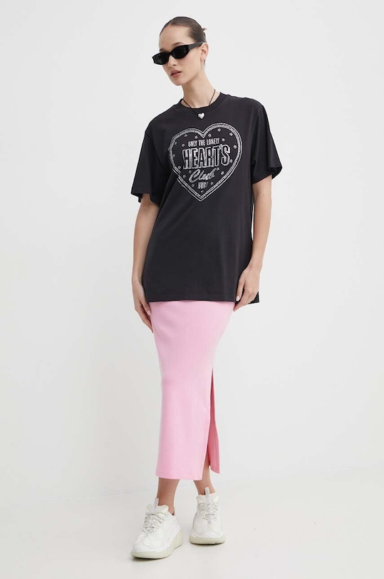 HUGO t-shirt bawełniany 50514108 czarny SS24