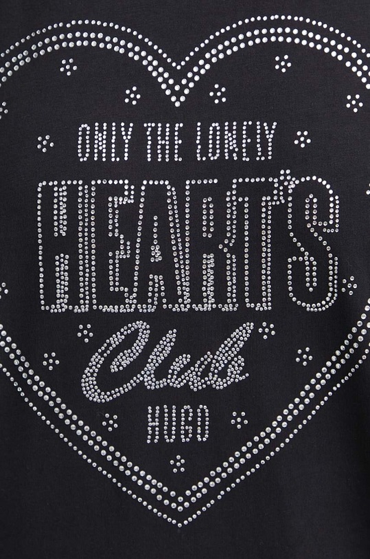 HUGO t-shirt bawełniany 50514108 czarny
