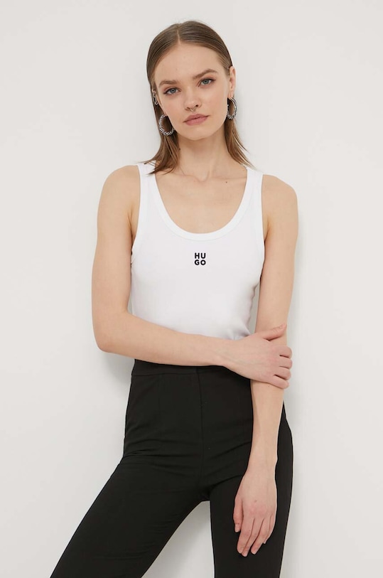 HUGO top imprimeu alb 50514489