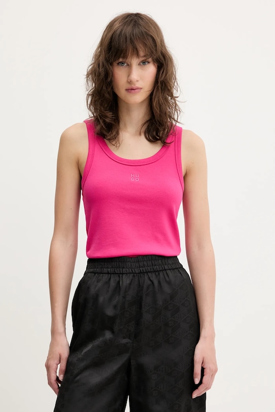 Top HUGO Datamia nášivka ružová 50514489