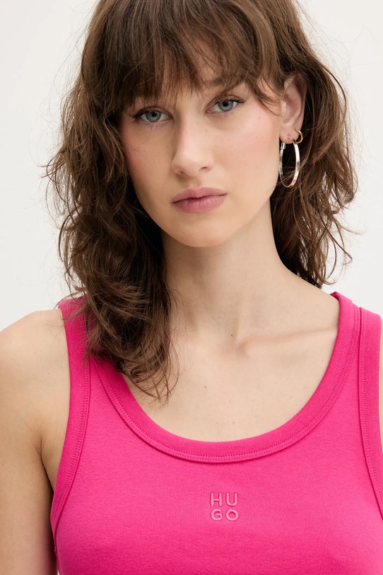 Top HUGO Datamia ružová 50514489