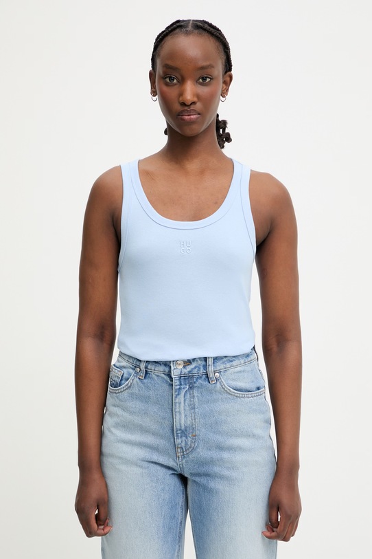 HUGO top da donna Datamia blu 50514489