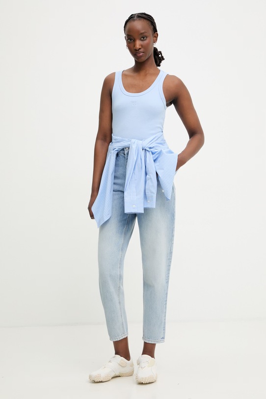 HUGO top da donna Datamia 50514489 blu SS26