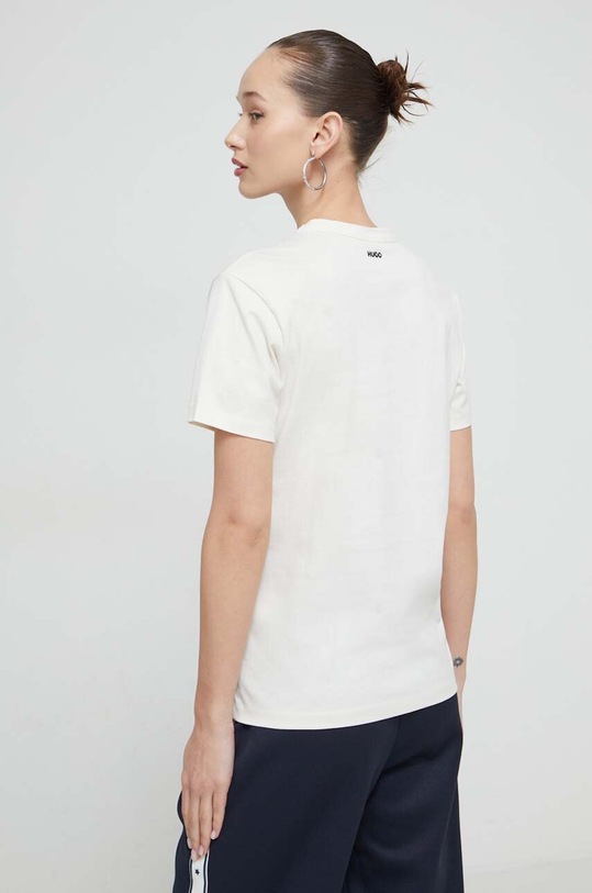 Odzież HUGO t-shirt bawełniany 50518315 beżowy