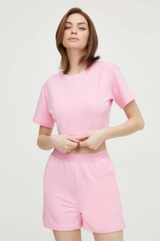 Футболка лаунж HUGO 50520497 рожевий AW24