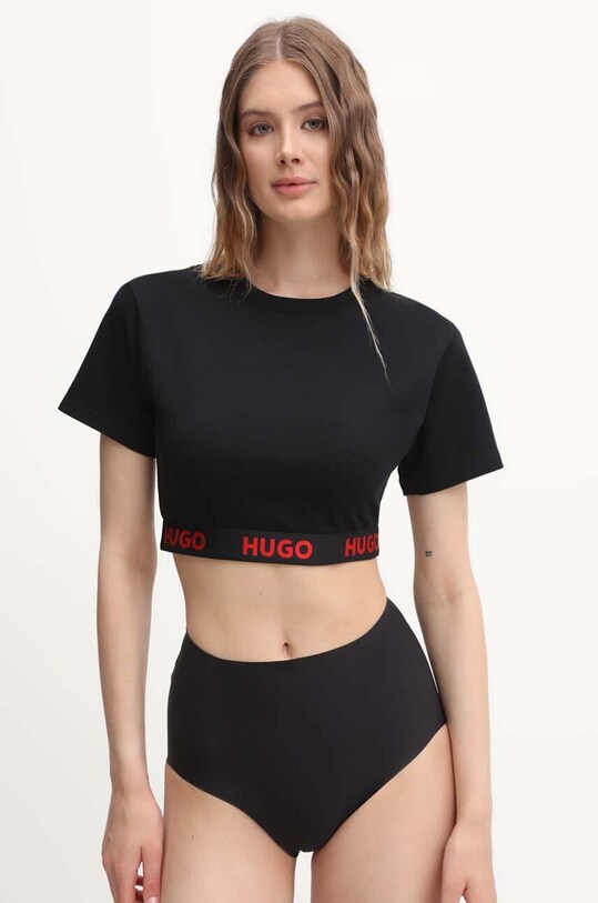 HUGO tricou lounge negru 50520497