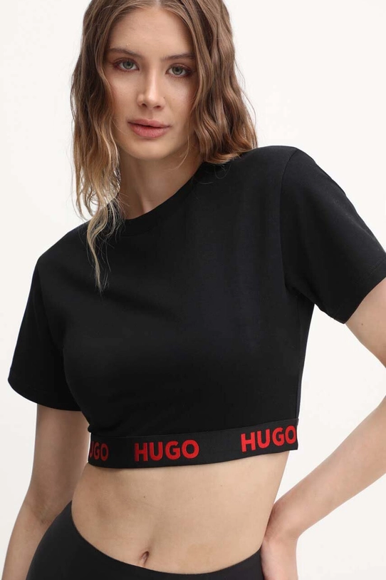 Îmbrăcăminte HUGO tricou lounge 50520497 negru