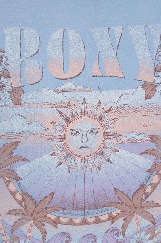 Roxy tricou din bumbac Sweet Shine ERJZT05696 albastru