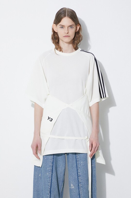 Y-3 t-shirt Sail Closure SS Tee relaxed beige IQ1792