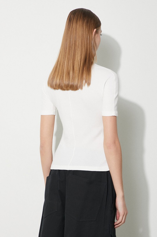 Odzież Y-3 t-shirt bawełniany Fitted SS Tee IV7749 beżowy