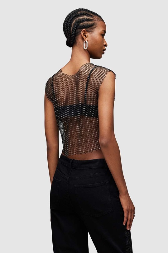 Îmbrăcăminte AllSaints top Calytrix W001JZ negru