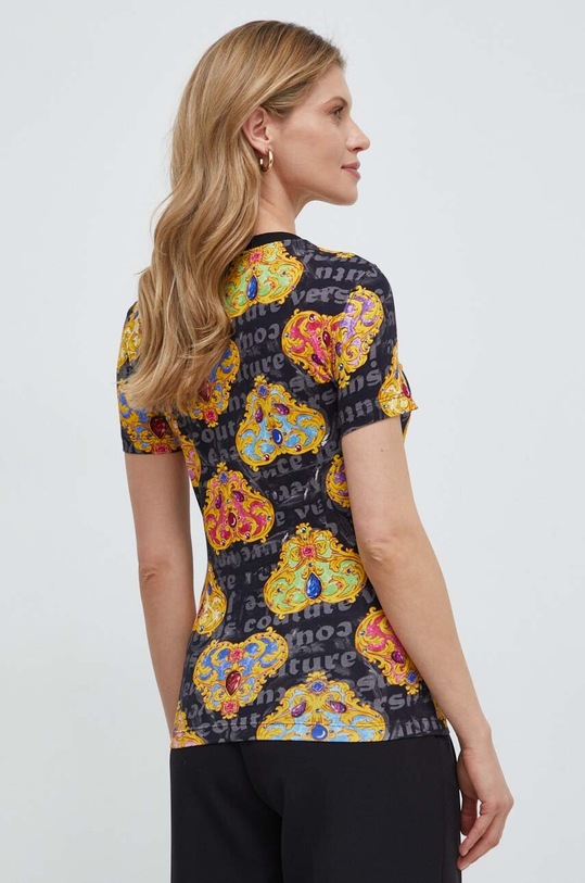 Ρούχα Μπλουζάκι Versace Jeans Couture 76HAH6B8.JS342 μαύρο