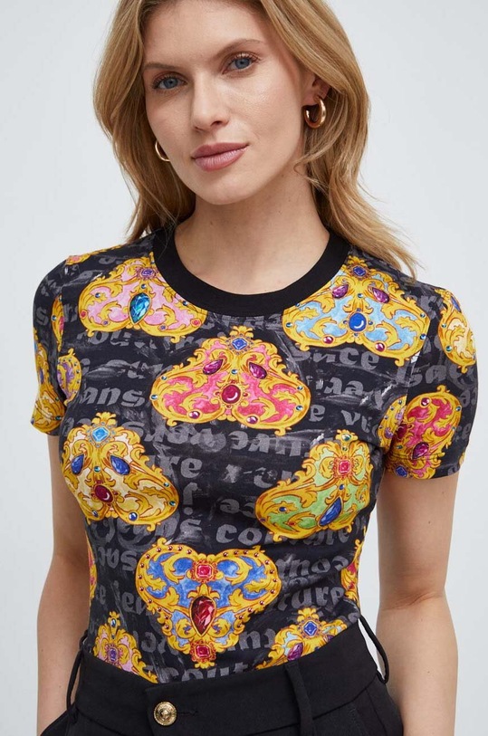 Μπλουζάκι Versace Jeans Couture μαύρο 76HAH6B8.JS342