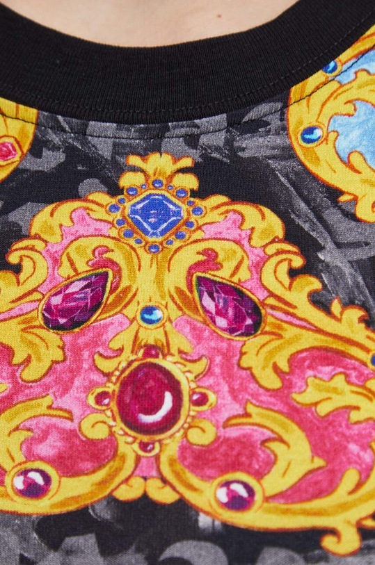 Μπλουζάκι Versace Jeans Couture 76HAH6B8.JS342 μαύρο