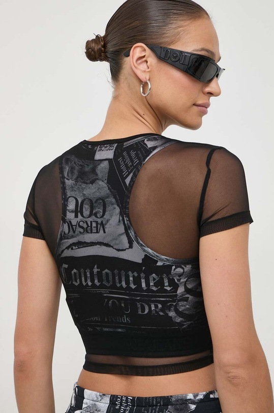 Tričko Versace Jeans Couture 76HAH6A2.J0035 čierna