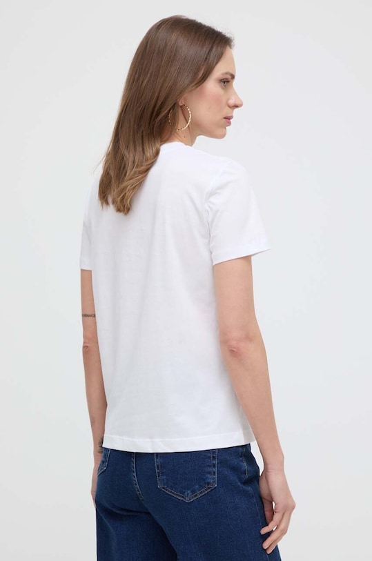 Îmbrăcăminte Versace Jeans Couture tricou din bumbac 76HAHG03.CJ00G alb