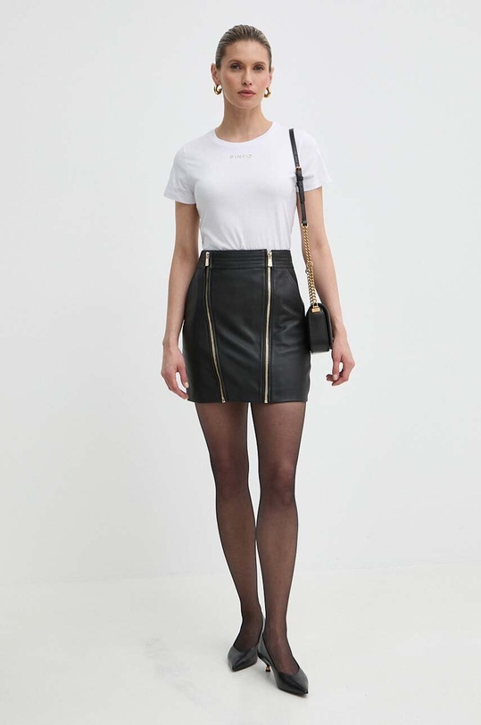 Pinko t-shirt bawełniany Answear Exclusive 100355.A22Q biały SS24