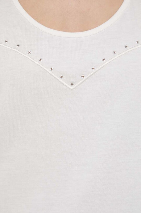 Pinko top din bumbac bej 103729.A1XR