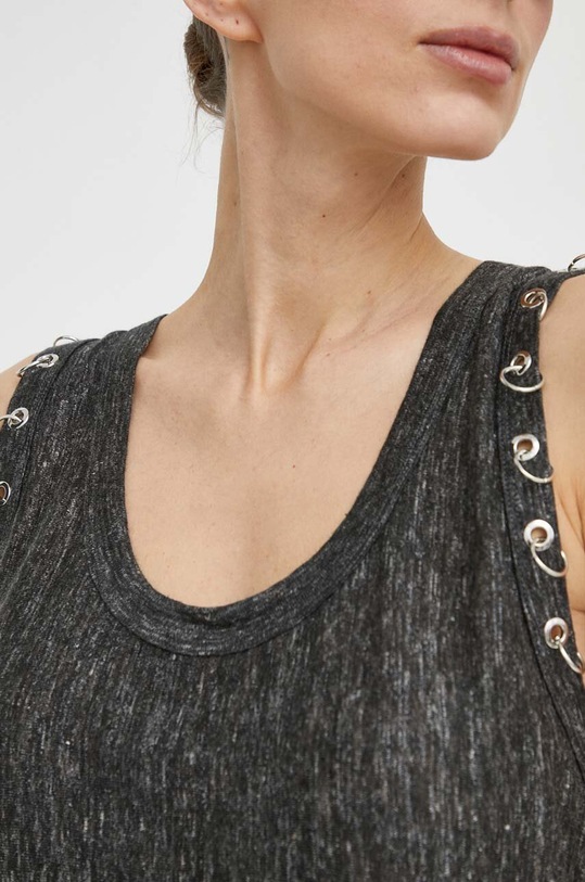 Pinko top lniany 103475.A1WJ szary
