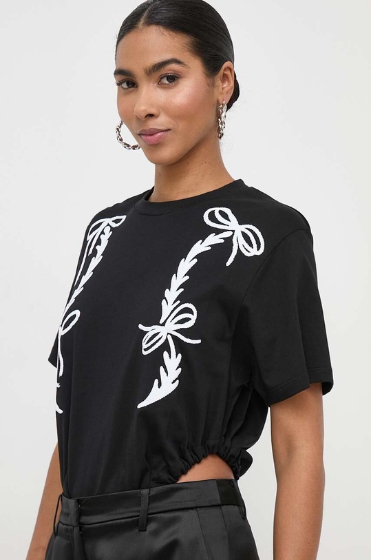 Pinko body bawełniane nadruk czarny 103620.A1XD