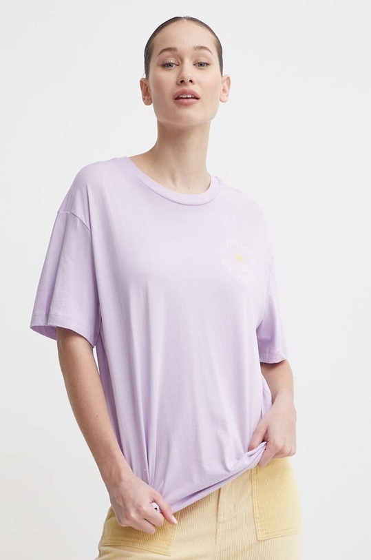 Βαμβακερό μπλουζάκι Billabong Adventure Division EBJZT00261 μωβ SS24