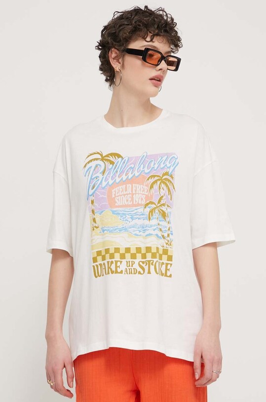 Billabong tricou din bumbac alb EBJZT00256