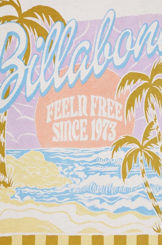 Billabong t-shirt bawełniany EBJZT00256 biały