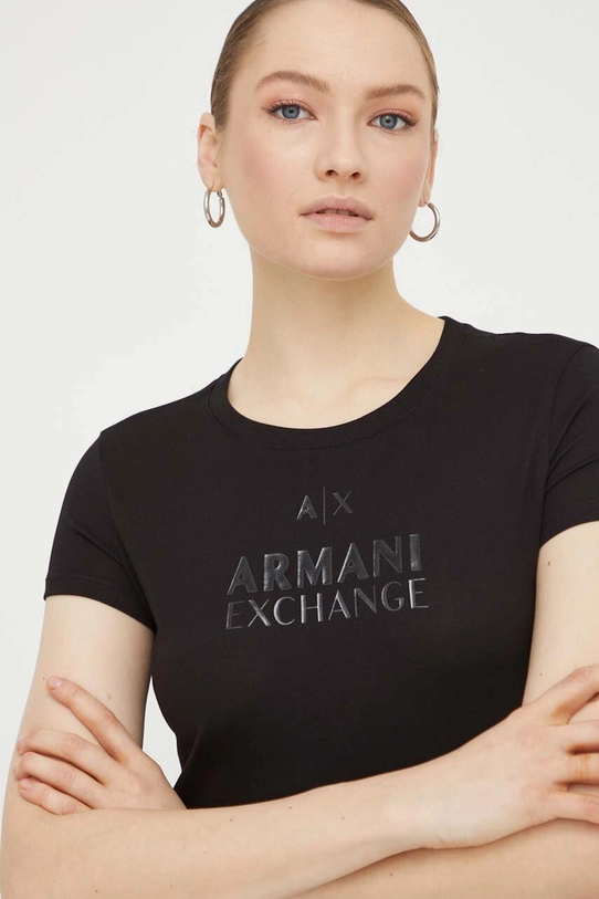 Armani Exchange t-shirt bawełniany czarny 3DYT11.YJG3Z