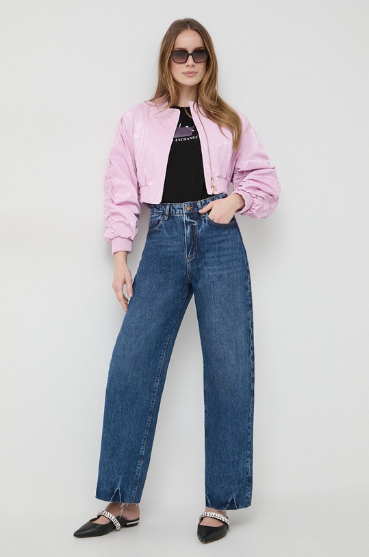 Armani Exchange tricou 3DYT51.YJETZ negru SS24