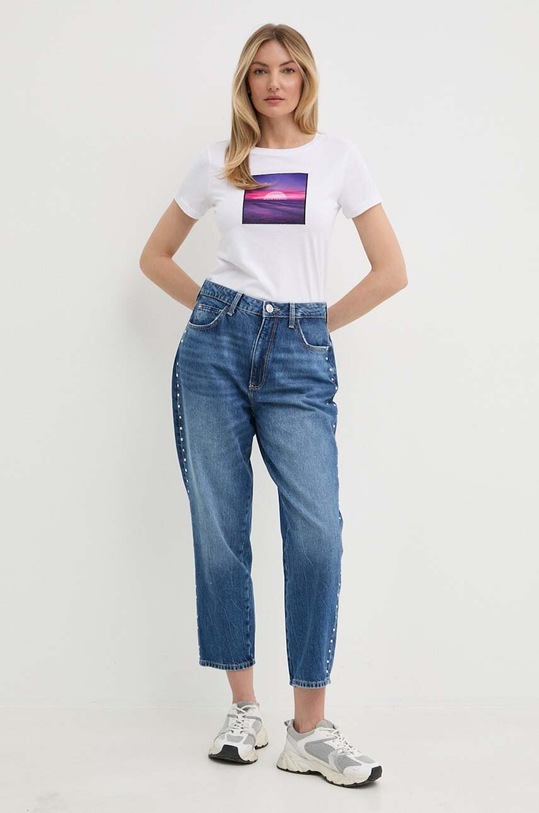 Bavlněné tričko Armani Exchange 3DYT65.YJ3RZ bílá SS24