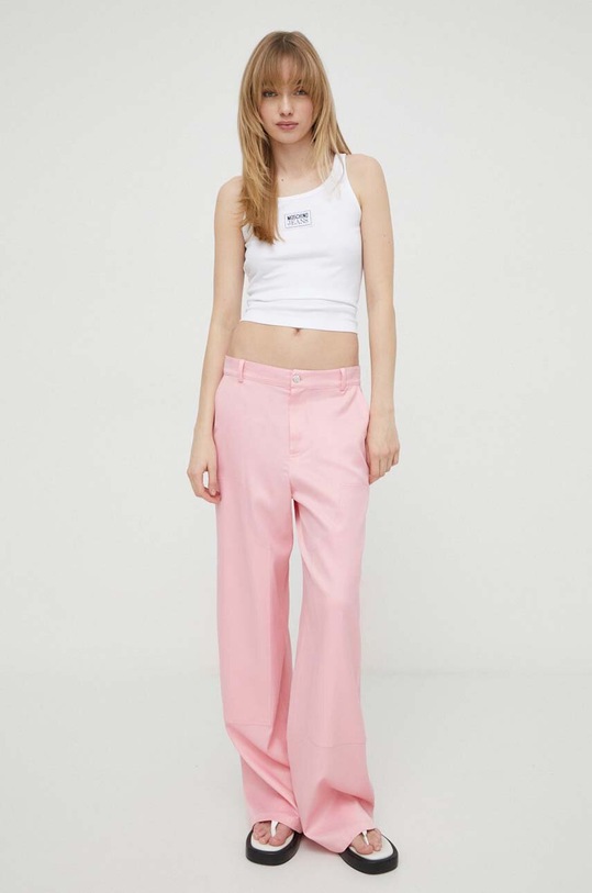 Top Moschino Jeans 0812.3759 bílá SS24