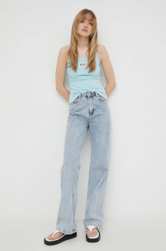 Moschino Jeans top 0812.3759 niebieski SS24