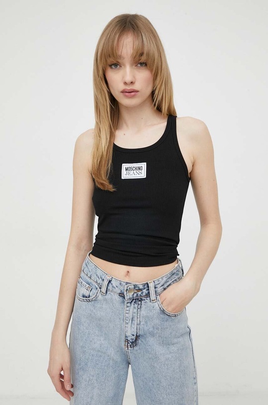 Moschino Jeans top czarny 0812.3759