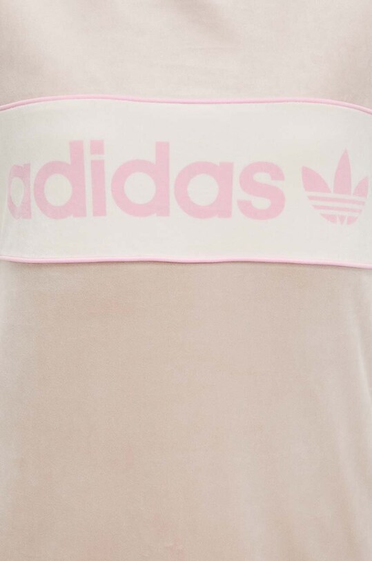 Кадифена тениска adidas Originals IR5276 бежов