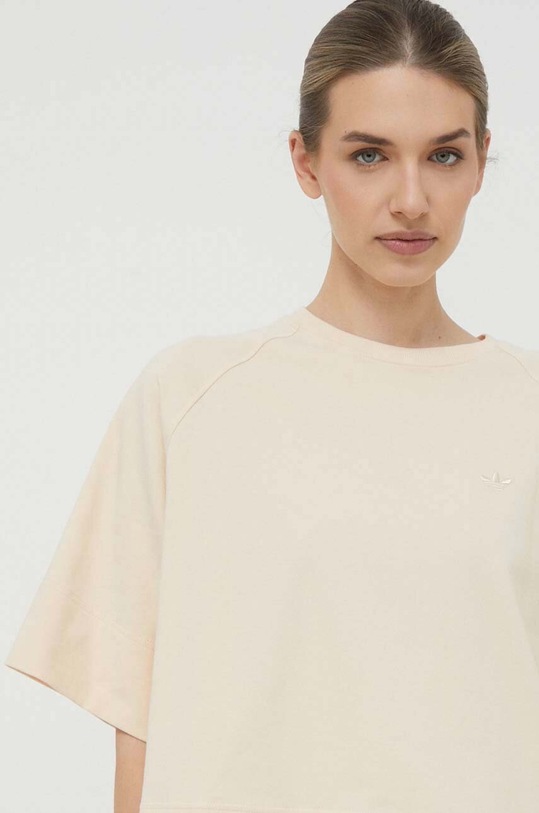 Μπλουζάκι adidas Originals IS2751 μπεζ