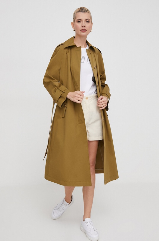 Emporio Armani tricou din bumbac 3D2T7S.2JIDZ alb SS24