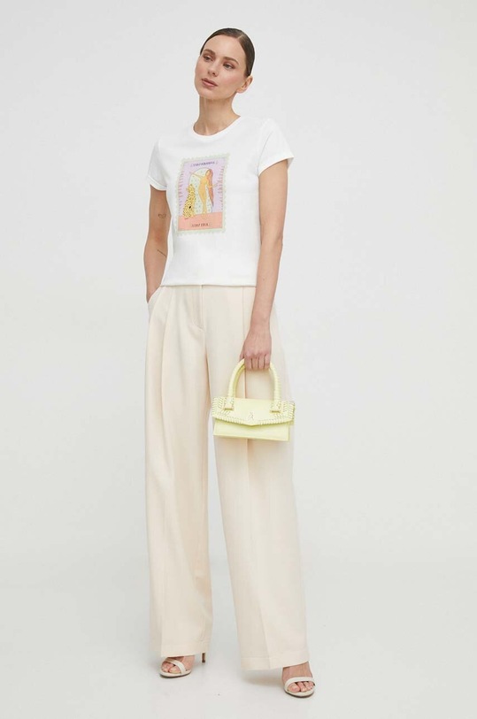 Twinset t-shirt bawełniany 241TT2411 biały SS24