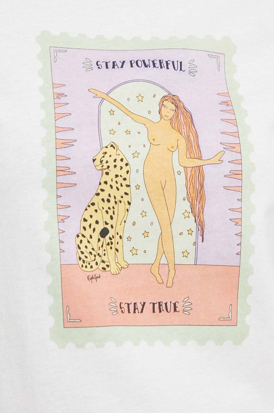 Twinset t-shirt bawełniany 241TT2411 biały