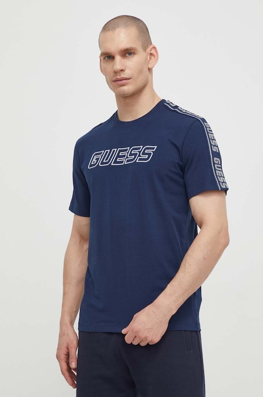 Guess t-shirt ARLO elasztánnal sötétkék Z4GI18.J1314