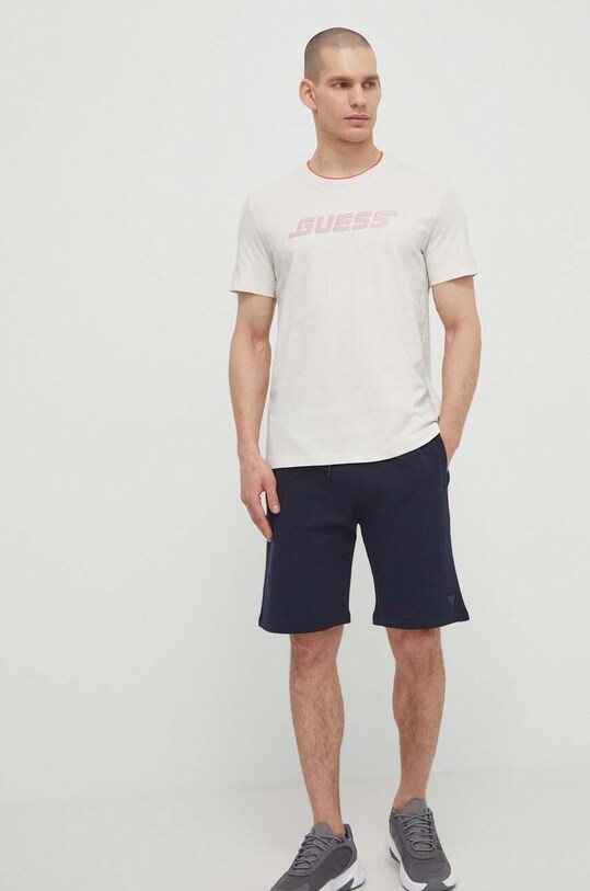 Guess tricou din bumbac EGBERT Z4GI11.I3Z14 bej SS24