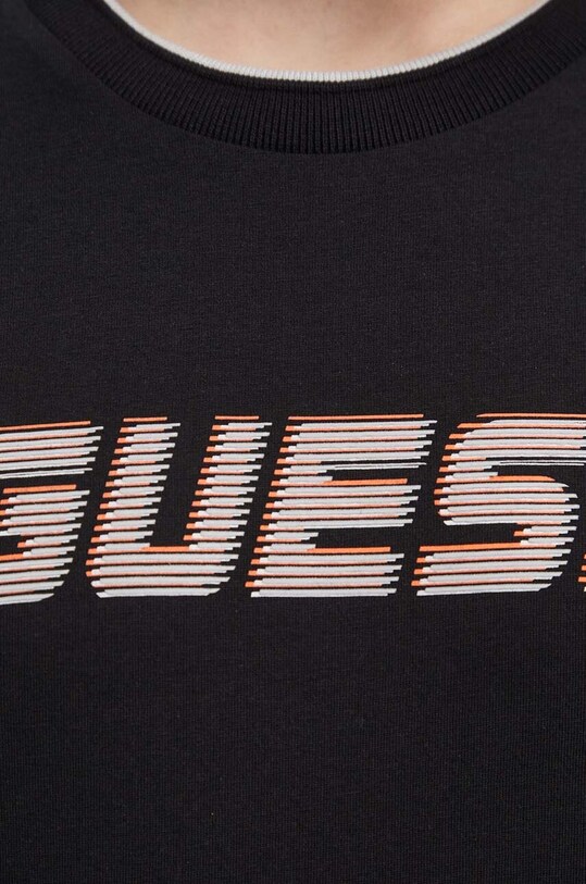 Бавовняна футболка Guess EGBERT Z4GI11.I3Z14 чорний