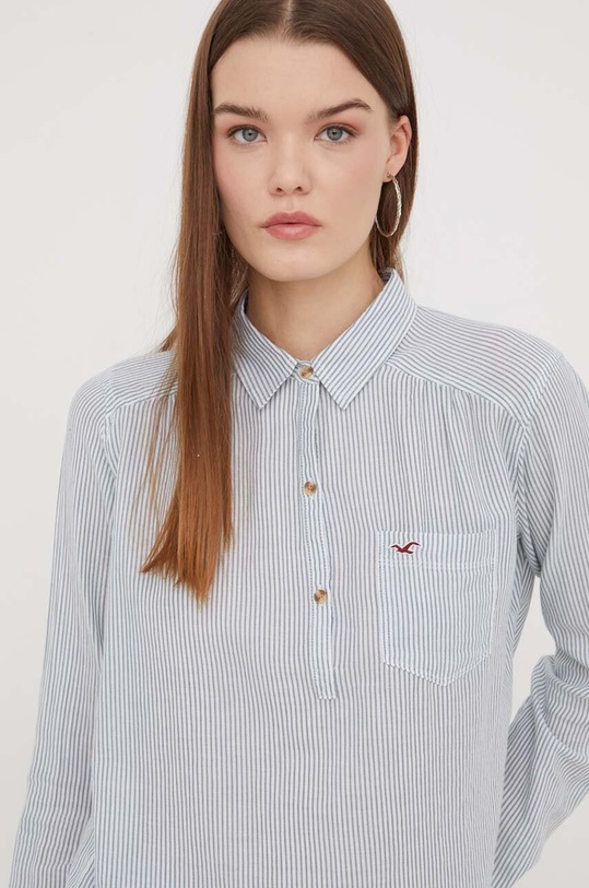 Hollister Co. bluzka bawełniana zielony KI340.3226.304