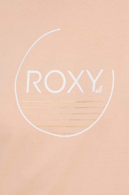 Βαμβακερό μπλουζάκι Roxy Shadow Original ERJZT05698 πορτοκαλί